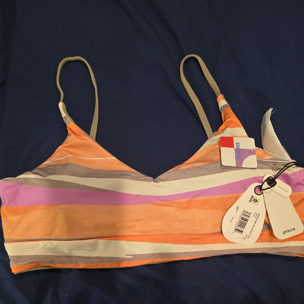Prana Multicolor Striped Bralette